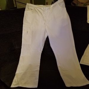 White WonderWink scrub set